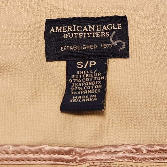 🦅 American Eagle Outfitters Brown Corduroy Button Blazer Jacket Size Small - Picture 8 of 10